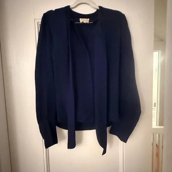 Sézane Laurya Top Navy - Sz 34 - Picture 3 of 5